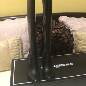 Authentic KARL LAGERFELD OVER THE KNEE BOOTS